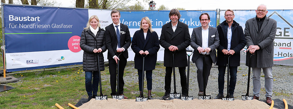 Nordfriesen Glasfaser: Spatenstich im Ausbaugebiet II Nordfriesen Glasfaser: Spatenstich im Ausbaugebiet II